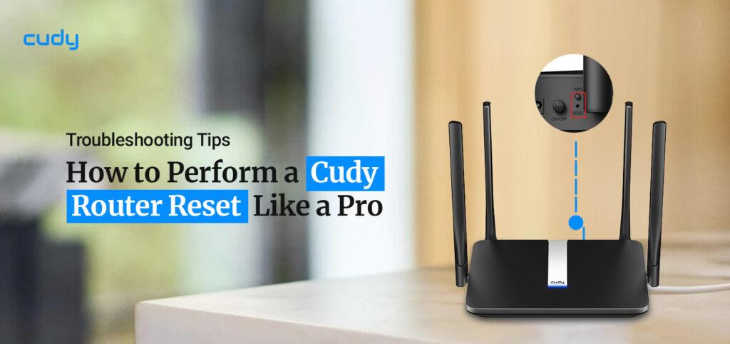 cudy router reset